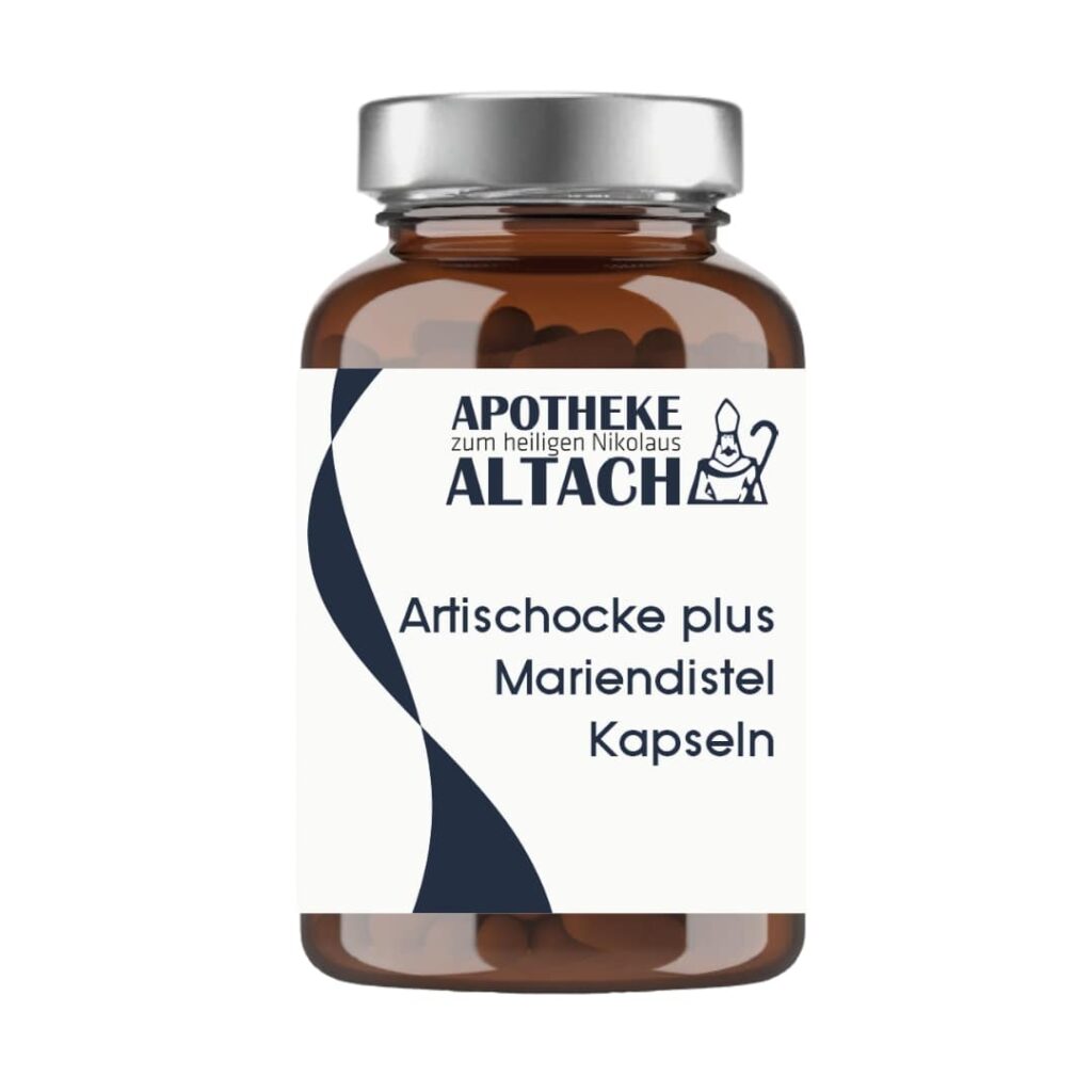 Packshot Artischocke plus Mariendistel Kapseln